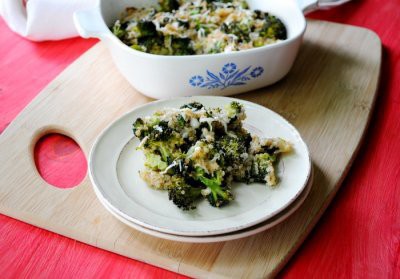 Creamy Broccoli Quinoa Casserole