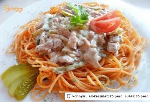 Stroganoff sertésszűz tokány recept