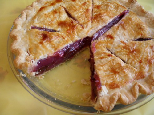 Plum pie