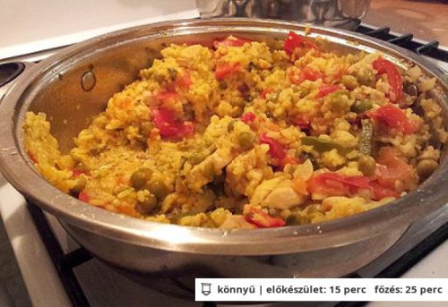 Csirkés paella