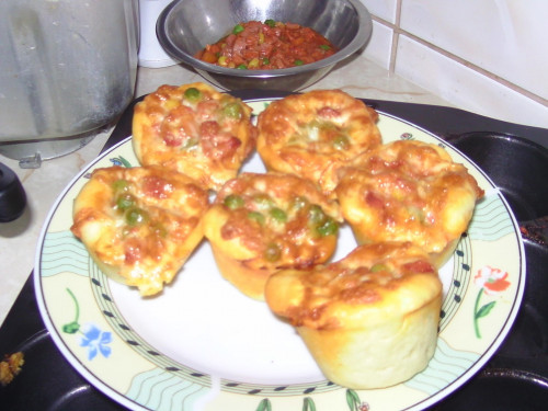 Pizza muffinformában