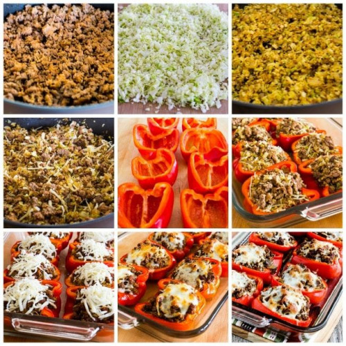 STUFFED PEPPERS WITH BEEF, SAUSAGE, AND CABBAGE