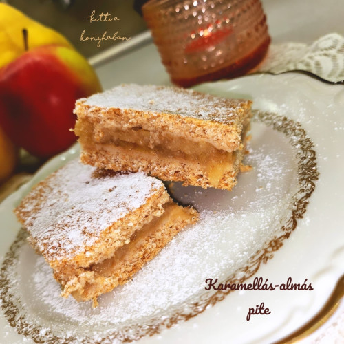 Almás-karamellás pite