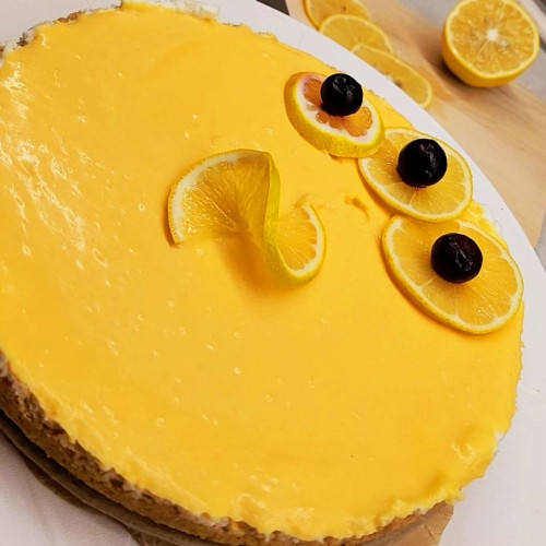 Citromos sajttorta
