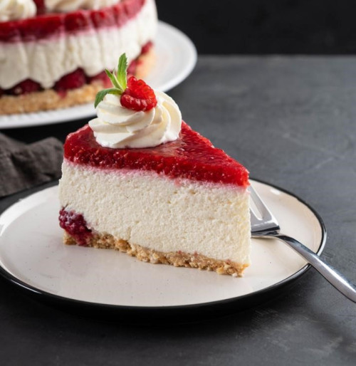 Himbeerpuddingkuchen
