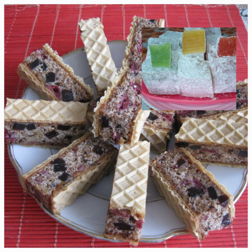 Nuss-Frucht-Biskuit mit Lokum