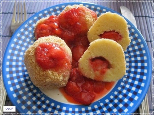 Epresgombóc Eperszósszal