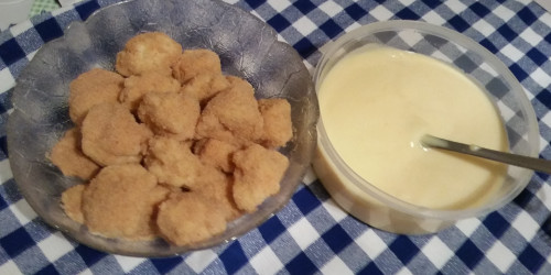Quarkknödel mit Vanielsoße